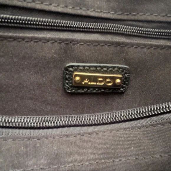 ALDO Large Capacity Black & Tan Tote Bag - Picture 8 of 8